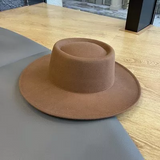 Adult Concave Flat Top Fedora Multiple Colors!