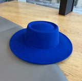 Adult Concave Flat Top Fedora Multiple Colors!