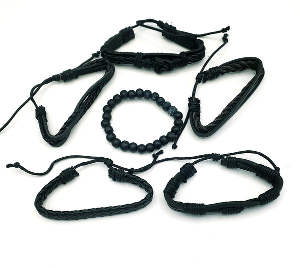 6 pc. Braided Bracelets